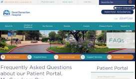 
							         Patient Portal FAQs | Good Samaritan Hospital - Los Angeles								  
							    