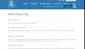 
							         Patient Portal FAQs | ODA Primary Health Care Network								  
							    