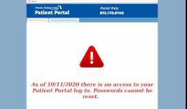 
							         Patient Portal - Florida Medical Clinic Practice Portal								  
							    