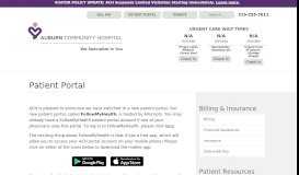 
							         Patient Portal - FollowMyHealth Portal | Auburn Community Hospital								  
							    