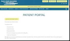 
							         Patient Portal | Foot and Ankle Specialists of the Mid-Atlantic								  
							    