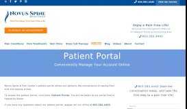 
							         Patient Portal for Novus Spine & Pain Center in Lakeland, Florida								  
							    