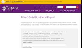 
							         Patient Portal Forms - CHRISTUS Health								  
							    