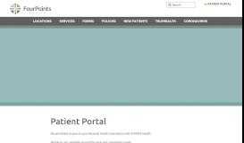 
							         Patient Portal - Four Points Community Health Centers								  
							    