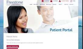 
							         Patient Portal - Freestone Medical Center								  
							    