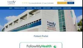 
							         Patient Portal - Friends of Family Health Center								  
							    
