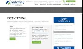 
							         Patient Portal - Gateway Healthcare Abbotsford								  
							    