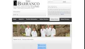 
							         Patient Portal – General Information | Barranco Clinic								  
							    