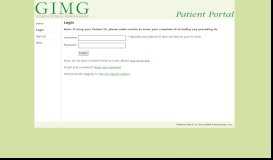 
							         Patient Portal - General Internal Medicine Group								  
							    