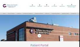 
							         Patient Portal - Gibson Area Hospital								  
							    