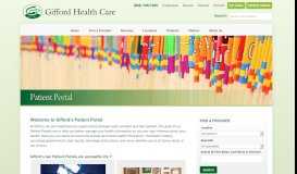 
							         Patient Portal - Gifford Medical Center								  
							    