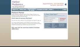 
							         Patient Portal | Gig Harbor, WA | Harbor Pediatrics								  
							    
