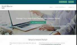 
							         Patient Portal - Glenwood Primary Physician Care - Scott Maurer MD								  
							    
