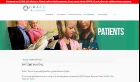 
							         Patient Portal - Grace Health System®								  
							    