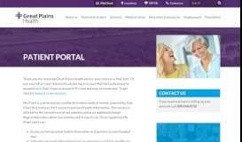 
							         Patient portal | Great Plains Health								  
							    