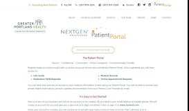 
							         Patient Portal - Greater Portland Health								  
							    