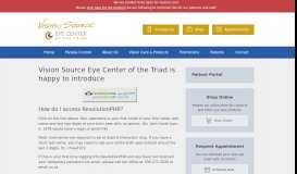 
							         Patient Portal – Greensboro NC | Vision Source Eye Center of the Triad								  
							    