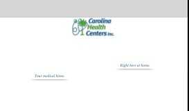
							         PATIENT PORTAL - Greenwood - Carolina Health Centers, Inc.								  
							    
