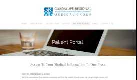 
							         Patient Portal - Guadalupe Regional Medical Group								  
							    