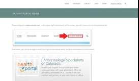 
							         Patient Portal Guide | Endocrinology Specialists of Colorado - Michael ...								  
							    