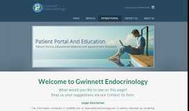 
							         Patient Portal - Gwinnett Endocrinology								  
							    