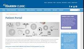 
							         Patient Portal | Harbin Clinic								  
							    