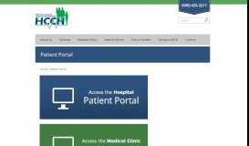 
							         Patient Portal | Harrison County Community Hospital								  
							    