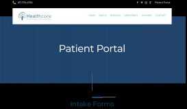 
							         Patient Portal - Healthcore Psychiatry Consultants								  
							    