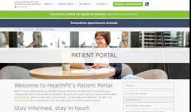 
							         Patient Portal | HealthFit Family Medicine | Castle Rock, Colorado								  
							    