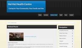 
							         Patient Portal | Hei Hei Health Centre								  
							    