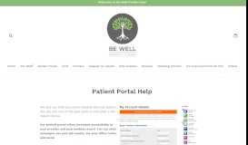 
							         Patient Portal Help – Be Well Family Care								  
							    