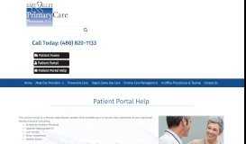 
							         Patient Portal Help - East Valley Primary Care Physicians								  
							    