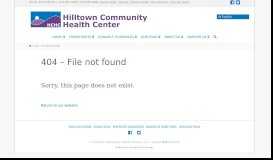
							         Patient Portal - Hilltown Community Health Center								  
							    