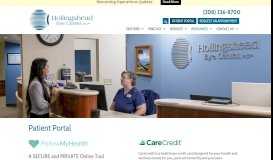
							         Patient Portal | Hollingshead Eye Center								  
							    