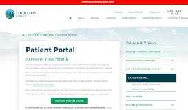 
							         Patient Portal | Horizon Health								  
							    