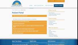
							         Patient Portal | Horizon Medical Corporation | Lackawanna, Wayne ...								  
							    