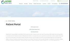 
							         Patient Portal | Hospital in Crossett, AR - Ashley County Medical Center								  
							    
