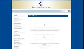 
							         Patient Portal | Houston Healthcare								  
							    