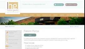 
							         Patient Portal | Huron Gastroenterology Assoc								  
							    