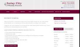 
							         Patient Portal - Imlay City Family Practice								  
							    