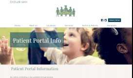 
							         Patient Portal Info - All Pediatrics								  
							    
