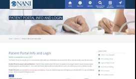 
							         Patient Portal Info and Login								  
							    