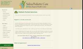 
							         Patient Portal Info - Salina Pediatric Care								  
							    