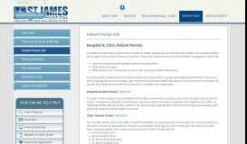 
							         Patient Portal Info - St. James Parish Hospital								  
							    
