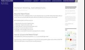 
							         Patient Portal Information - Charles A. Amenta III MD								  
							    