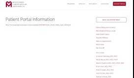
							         Patient Portal Information - Montgomery Cardiovascular Associates.								  
							    
