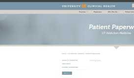 
							         Patient Portal Information : University Clinical Health								  
							    
