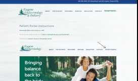 
							         Patient Portal Instructions | Eugene Endocrinology and Podiatry								  
							    