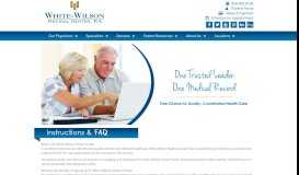 
							         Patient Portal Instructions & FAQ | White-Wilson Medical Center								  
							    