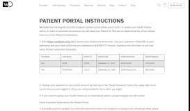 
							         Patient Portal Instructions - Westlake Dermatology								  
							    